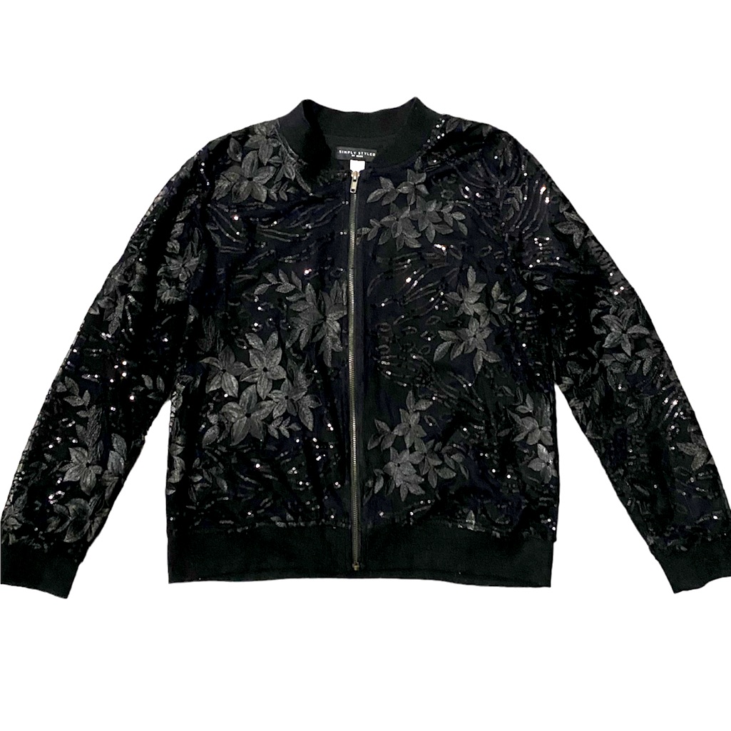 Simply Styled Sequined Jacket
